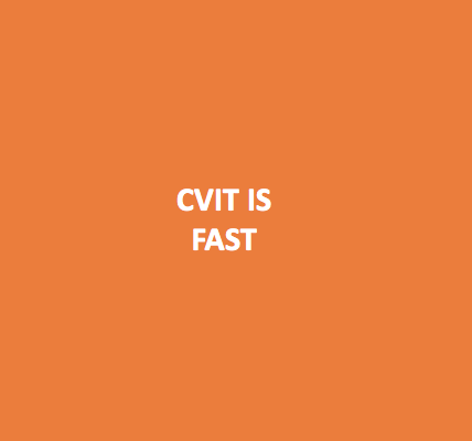 CVIT IS FAST